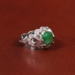 انگشتر زمرد مردانه کد 27365