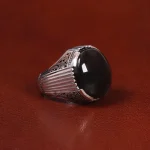 انگشتر عقیق مردانه کد 27371