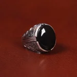 انگشتر عقیق مردانه کد 27372