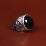 انگشتر عقیق مردانه کد 27374