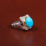 انگشتر فيروزه عجمی مردانه کد 27448