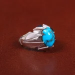 انگشتر فیروزه شجری مردانه کد 27465