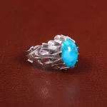 انگشتر فیروزه شجری مردانه کد 27467
