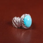 انگشتر فيروزه عجمی مردانه کد 27496