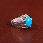 انگشتر فيروزه عجمی مردانه کد 27497