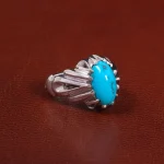 انگشتر فیروزه شجری مردانه کد 27501