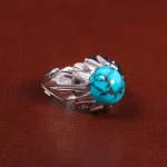 انگشتر فیروزه شجری مردانه کد 27504