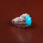 انگشتر فيروزه عجمی مردانه کد 27517