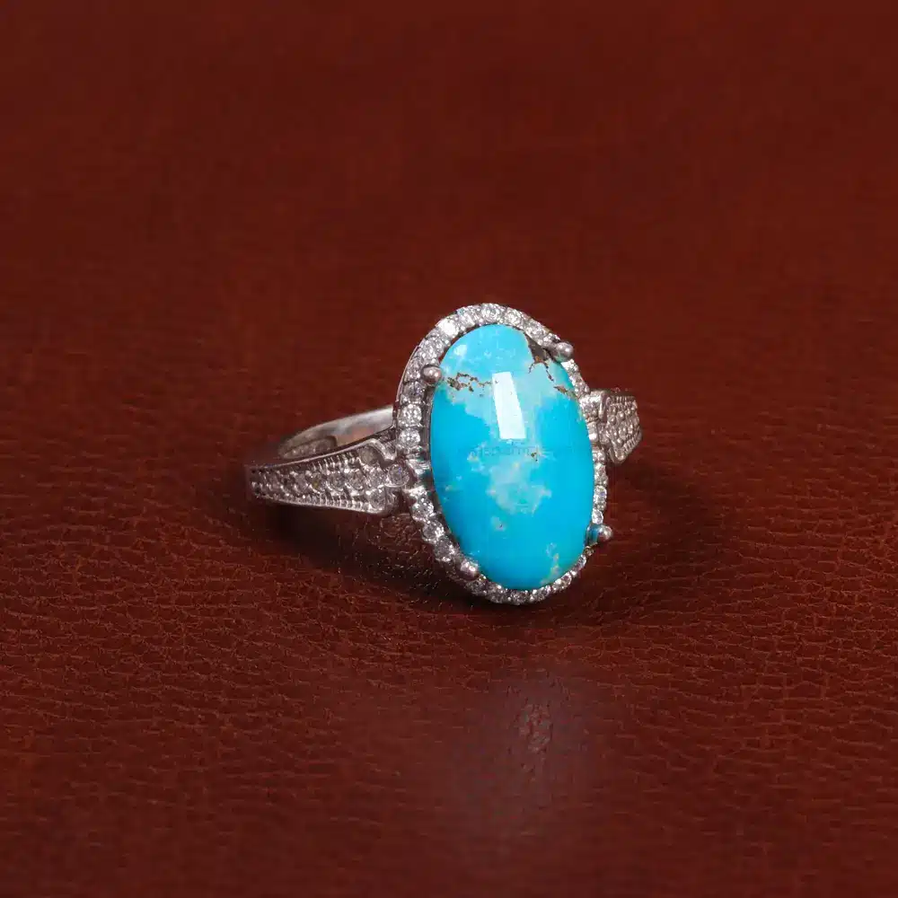 انگشتر فیروزه شجری زنانه کد 27571