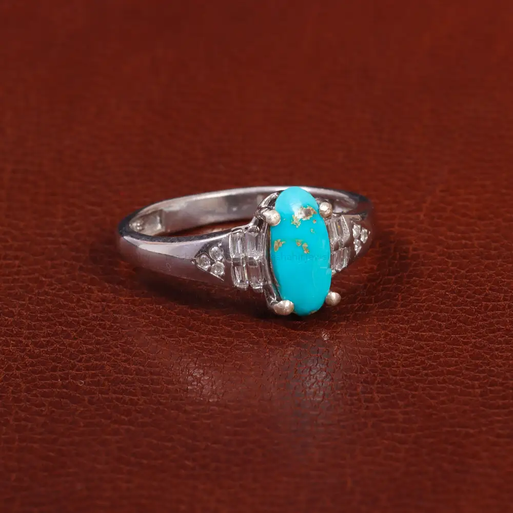 انگشتر فیروزه شجری زنانه کد 27576