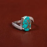 انگشتر فیروزه شجری زنانه کد 27581