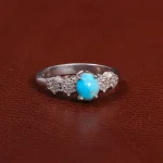 انگشتر فیروزه عجمی زنانه کد 27583