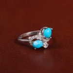 انگشتر فیروزه شجری زنانه کد 27597