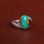 انگشتر فیروزه شجری زنانه کد 27621