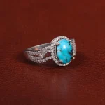 انگشتر فیروزه شجری زنانه کد 27647