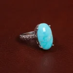 انگشتر فیروزه عجمی زنانه کد 27671