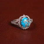 انگشتر فیروزه شجری زنانه کد 27672