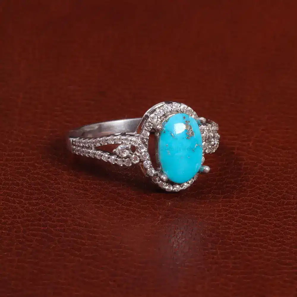 انگشتر فیروزه شجری زنانه کد 27685