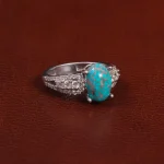 انگشتر فیروزه شجری زنانه کد 27697