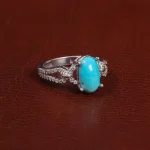 انگشتر فیروزه عجمی زنانه کد 27698