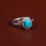 انگشتر فیروزه شجری زنانه کد 27725