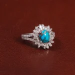 انگشتر فیروزه شجری زنانه کد 27737