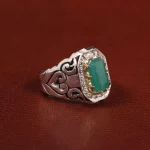 انگشتر زمرد مردانه کد 27767