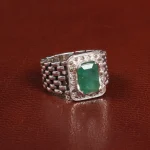 انگشتر زمرد مردانه کد 27769