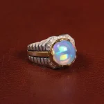 انگشتر اوپال مردانه کد 27786