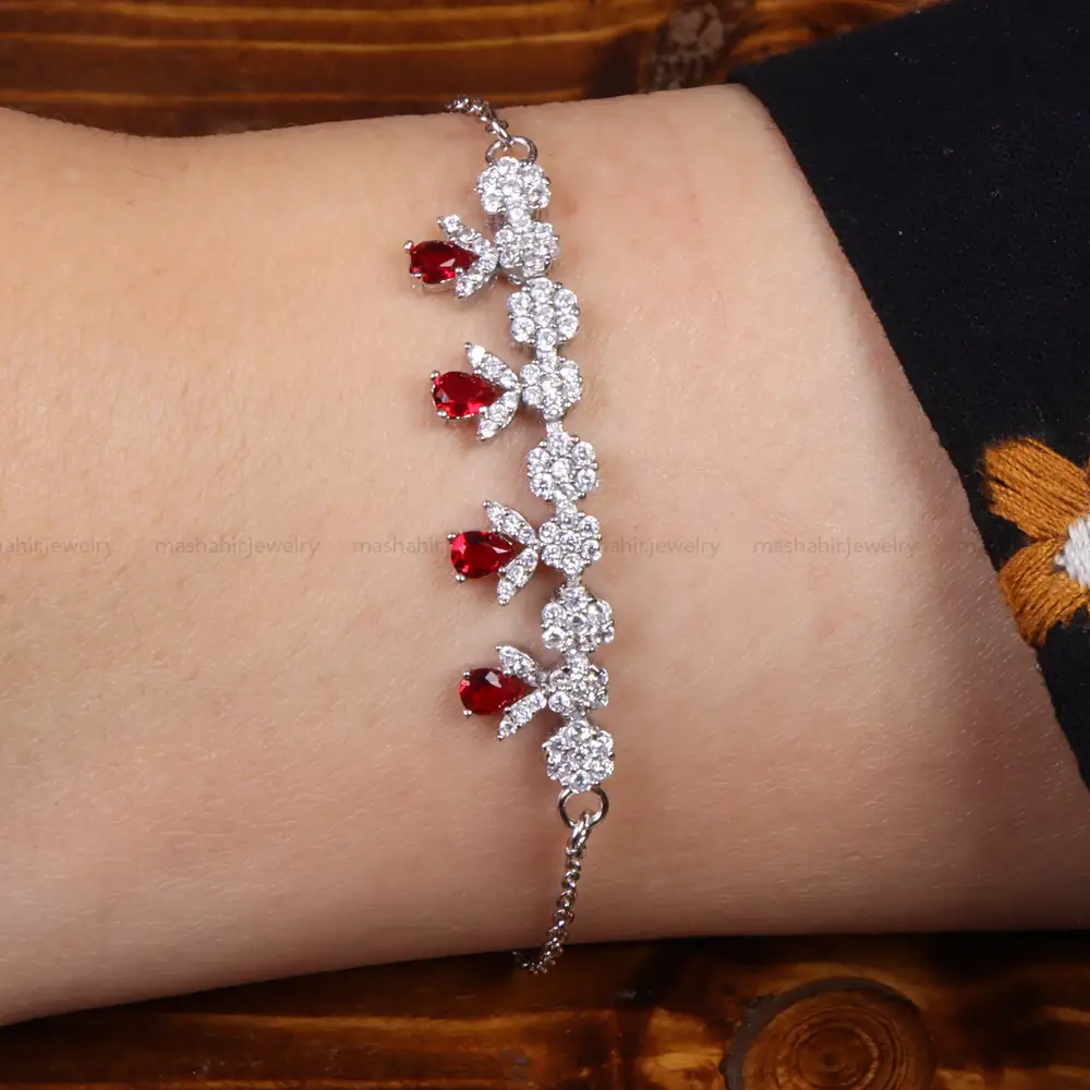 دستبند طرح یاقوت زنانه کد 26820