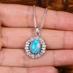 گردنبند فیروزه زنانه کد 26833