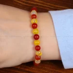 دستبند عقیق زنانه کد 26975