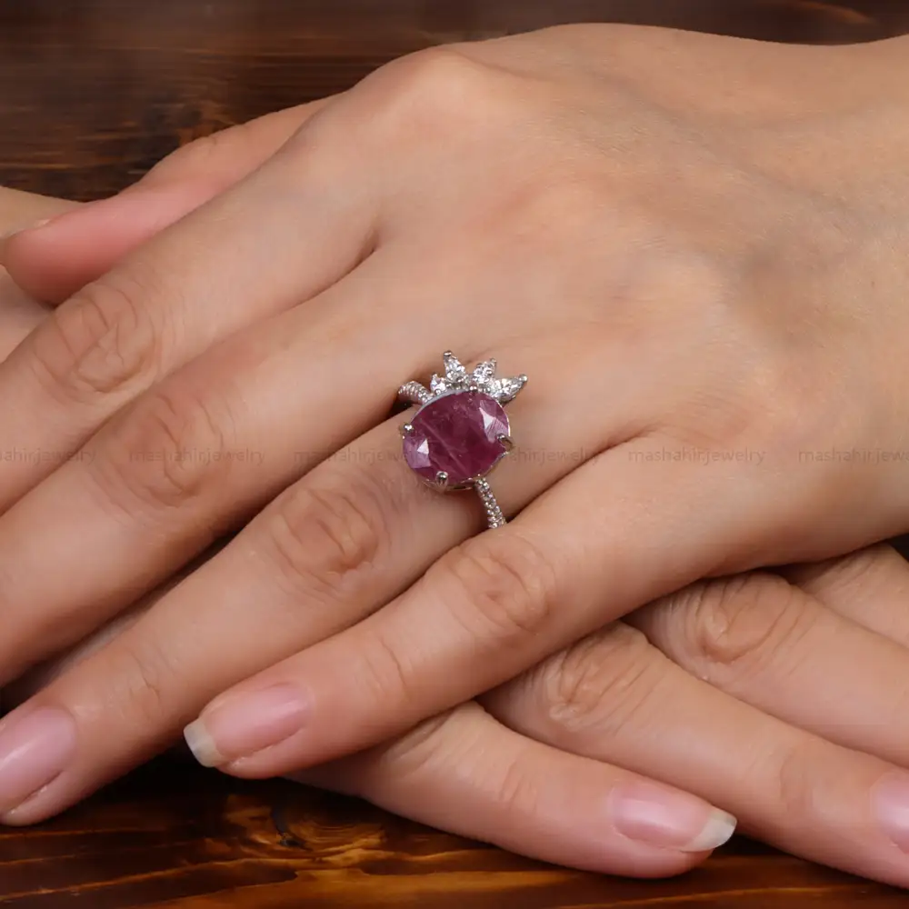 انگشتر یاقوت سرخ زنانه کد 26989