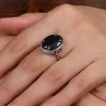 انگشتر یاقوت کبود زنانه کد 27003