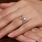 انگشتر طرح سیترین زنانه کد 27021