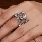 انگشتر النگو نقره زنانه کد 27038