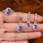 نیم ست عقیق سوسنی زنانه کد 27044