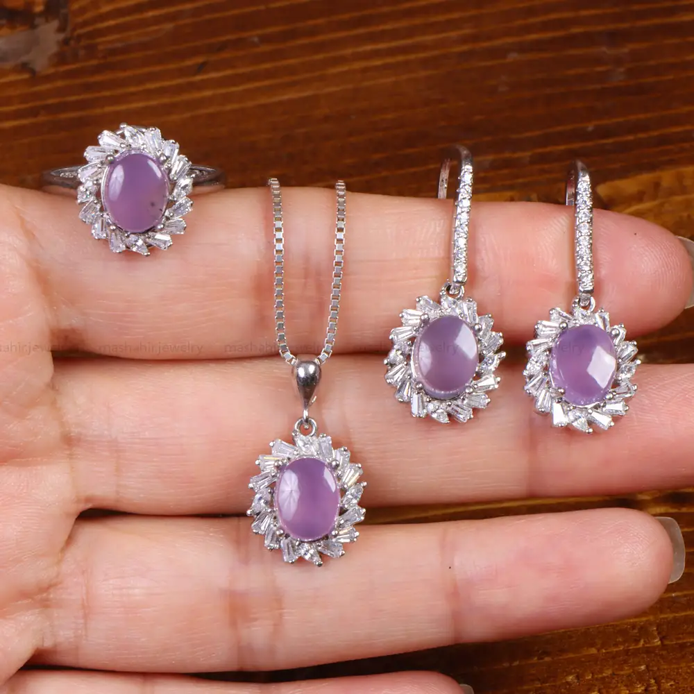 نیم ست عقیق سوسنی زنانه کد 27047