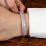 دستبند نقره زنانه کد 27054