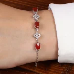 دستبند عقیق یمن زنانه کد 27088