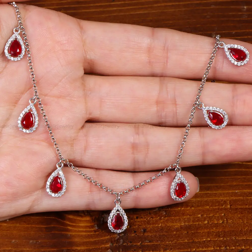 پابند طرح یاقوت سرخ زنانه کد 27096