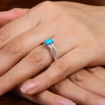 انگشتر فیروزه شجری زنانه کد 27224