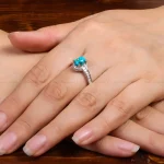 انگشتر فیروزه شجری زنانه کد 27226
