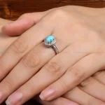 انگشتر فیروزه شجری زنانه کد 27231