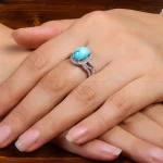 انگشتر فیروزه شجری زنانه کد 27234