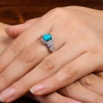 انگشتر فیروزه شجری زنانه کد 27236