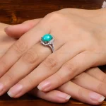 انگشتر فیروزه شجری زنانه کد 27241