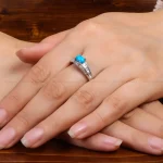 انگشتر فیروزه شجری زنانه کد 27248