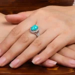 انگشتر فیروزه شجری زنانه کد 27249