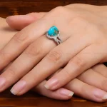 انگشتر فیروزه شجری زنانه کد 27251